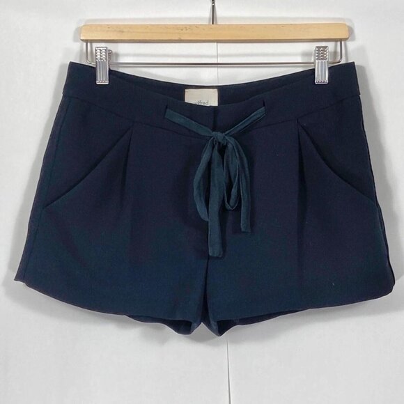 Wilfred Aritzia Pleated Shorts Tie Front Dressy Cruise Crepe Flirty Baddie 6 - Picture 1 of 5